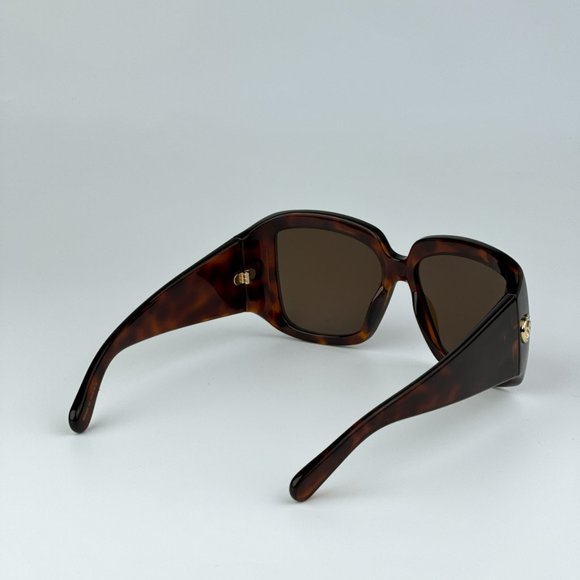 Gucci GG1402S 002 BRAND NEW Sunglasses Havana Brown Women Square Oversized - Picture 7 of 11